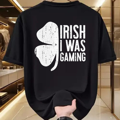 Patrick Day Shirts for Family, Funny Patrick Day shirts, st patrick's day Unisex T-Shirt/Hoodie/Sweatshirt HLT00 - Irish I Was Gaming T-Shirt Saint Patrick Day Shirt T-Shirt
