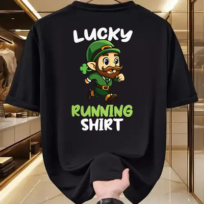 Patrick Day Shirts for Family, Funny Patrick Day shirts, st patrick's day Unisex T-Shirt/Hoodie/Sweatshirt HLT00 - Lucky Running St Patrick Day Leprechaunn Run Runner T-Shirt