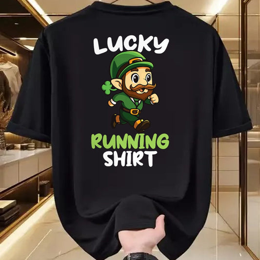 Patrick Day Shirts for Family, Funny Patrick Day shirts, st patrick's day Unisex T-Shirt/Hoodie/Sweatshirt HLT00 - Lucky Running St Patrick Day Leprechaunn Run Runner T-Shirt