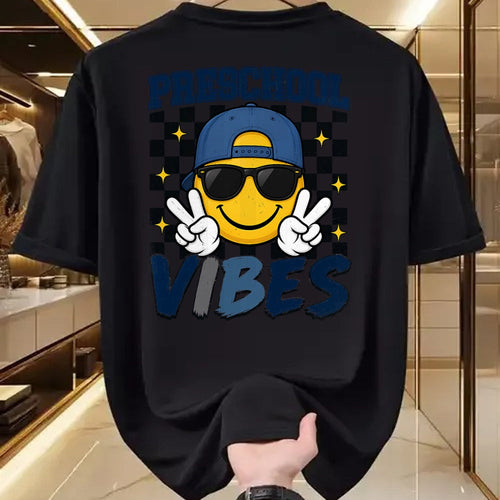 Best Student Shirt, Funny Back To School UnisexT-Shirt/Hoodie/Sweatshirt HLT00 - Retro Preschool Vibes Back to School Boys Kids T-Shirt