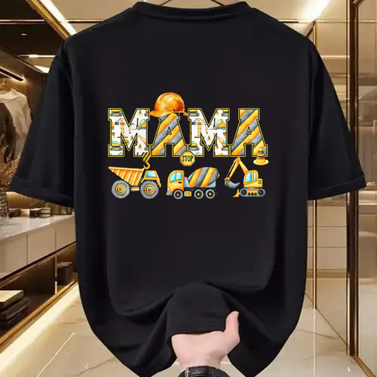 Best Thanksgiving Family Shirt , Funny Thanksgiving UnisexT-Shirt/Hoodie/Sweatshirt HLT00 - Funny Mama Construction Excavator Tee Matching Family Birthday Party T Shirts