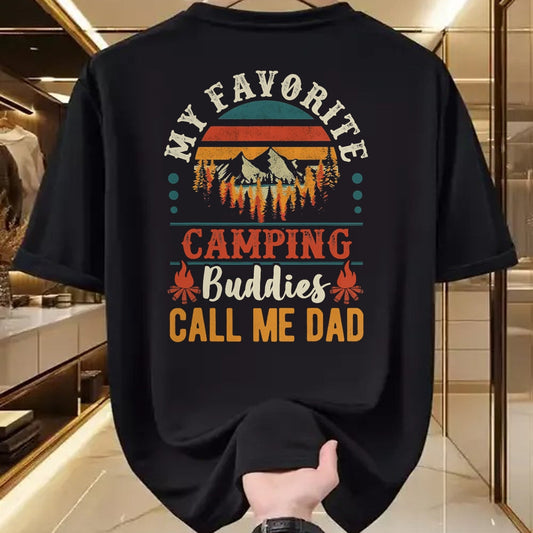 Funny Camping Shirt, Gift For Camping Lover Unisex T-Shirt/Hoodie/Sweatshirt HLT00 - My Favorite Camping Buddies Call Me Dad Funny Father Sayings T-Shirt