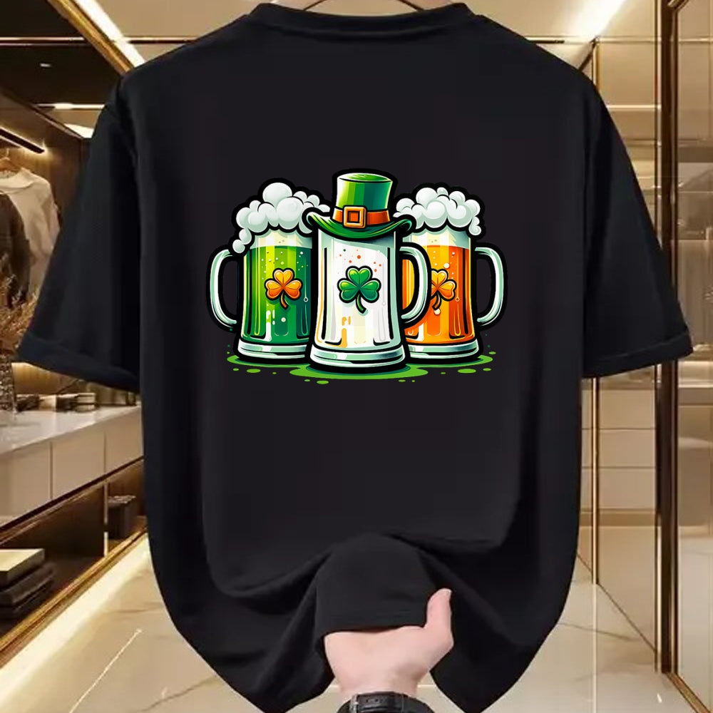 Patrick Day Shirts for Family, Funny Patrick Day shirts, st patrick's day Unisex T-Shirt/Hoodie/Sweatshirt HLT00 - St. Patrick Day Irish Ireland Flag Green Beer Lover T-Shirt