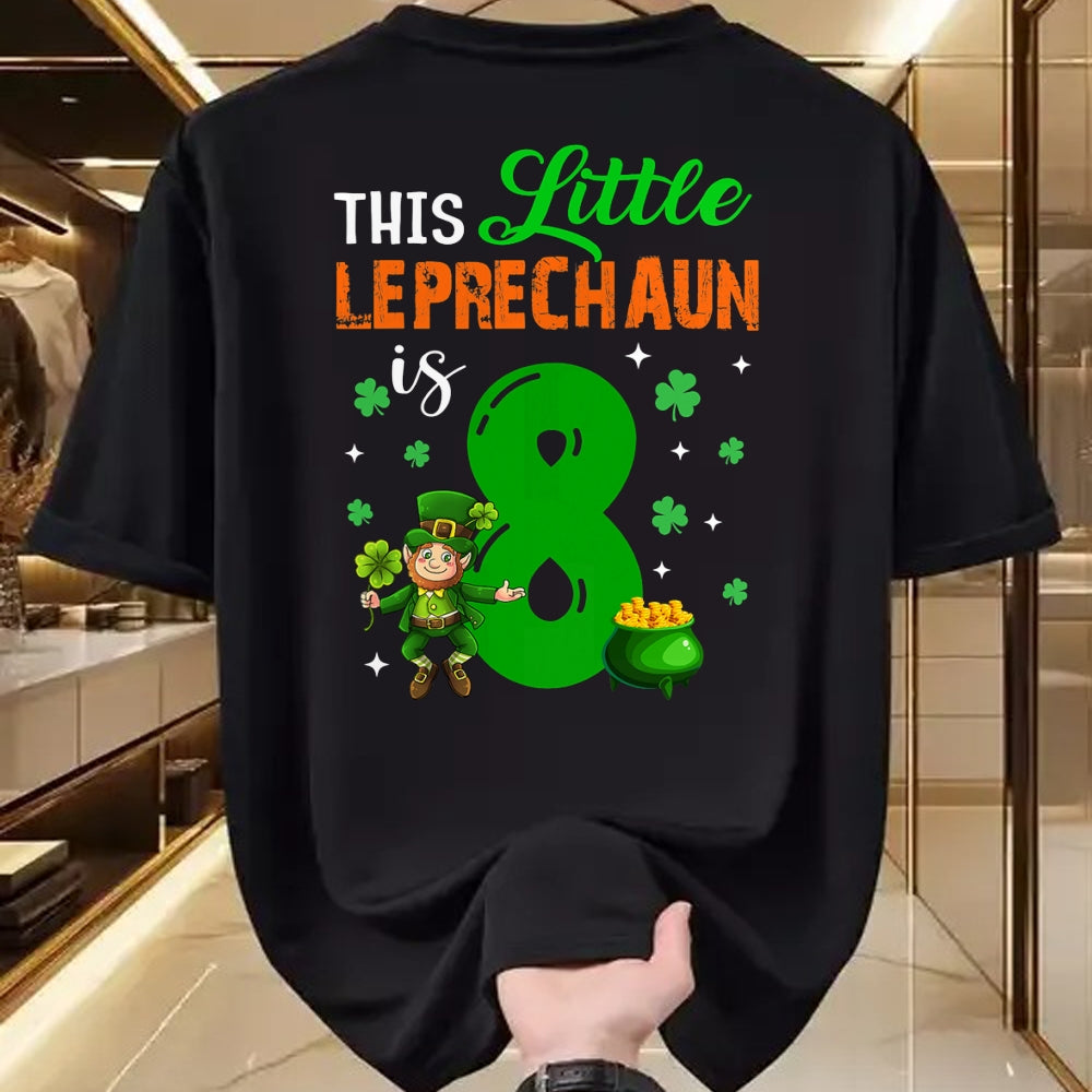 Patrick Day Shirts for Family, Funny Patrick Day shirts, st patrick's day Unisex T-Shirt/Hoodie/Sweatshirt HLT00 - This Leprechaun Is 8 Year Old Birthday Lucky St Patrick Day T-Shirt