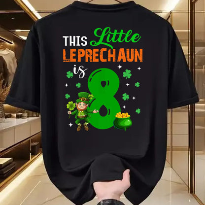 Patrick Day Shirts for Family, Funny Patrick Day shirts, st patrick's day Unisex T-Shirt/Hoodie/Sweatshirt HLT00 - This Leprechaun Is 8 Year Old Birthday Lucky St Patrick Day T-Shirt