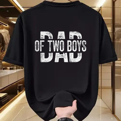 Gift for Dad Shirt, Funny Dad Unisex T-Shirt/Hoodie/Sweatshirt HLT00 – Dad of Two Boys Gifts Daddy of 2 Sons Father_s Day T-Shirt