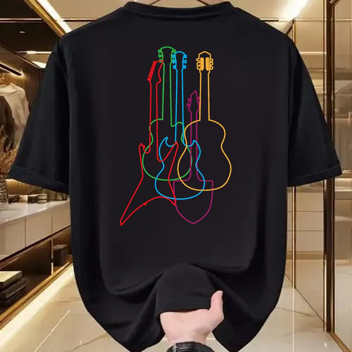 Guitar Lover Shirt, Funny Guitar UnisexT-Shirt/Hoodie/Sweatshirt HLT00 - UAB KIDKIS Colored Guitars Electric Acoustic Classical Gift T-Shirt - Black - S - Unisex - Short Sle