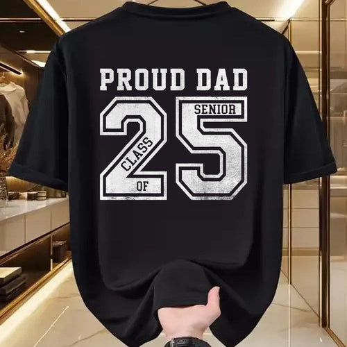 Gift for Dad Shirt, Funny Dad Unisex T-Shirt/Hoodie/Sweatshirt HLT00 – Proud Senior Dad 2025 Senior 2025 Dad Class Of 2025 Father T-Shirt