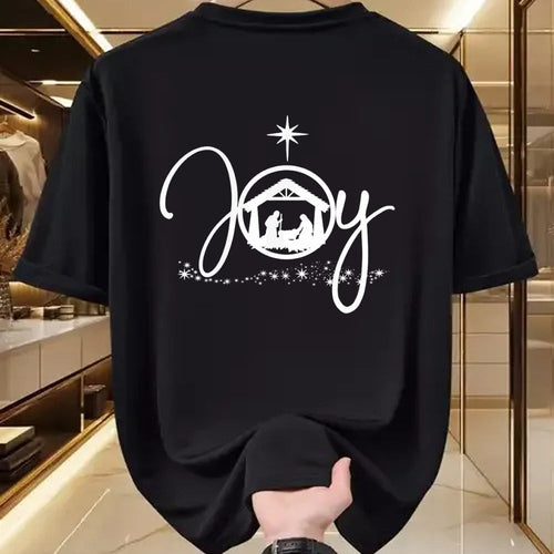 Christian Tee, Christian Faith Unisex T-Shirt/Hoodie/Sweatshirt HLT00 - Christian Christmas Joy Jesus Nativity Scene Faith Gift Long Sleeve T-Shirt