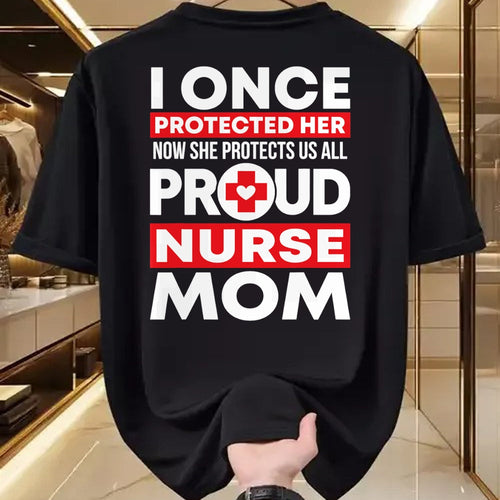 Funny Nurse Shirt, Nurse Unisex T-Shirt/Hoodie/Sweatshirt HLT00 - Proud Nurse Mom Love RN Daughter T-Shirt