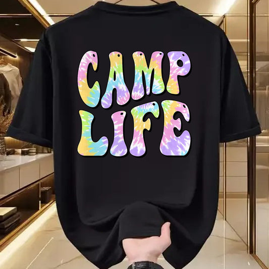 Funny Camping Shirt, Gift For Camping Lover Unisex T-Shirt/Hoodie/Sweatshirt HLT00 - Camping Summer for Girls Summer Camp Tie-Die Retro T-Shirt