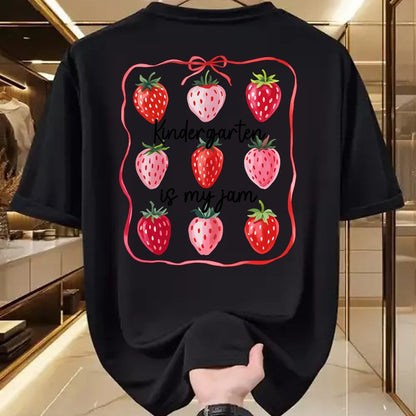 Best Student Shirt, Funny Back To School UnisexT-Shirt/Hoodie/Sweatshirt HLT00 - Kindergarten is My Jam Strawberry Teacher Kid Back to School T-Shirt