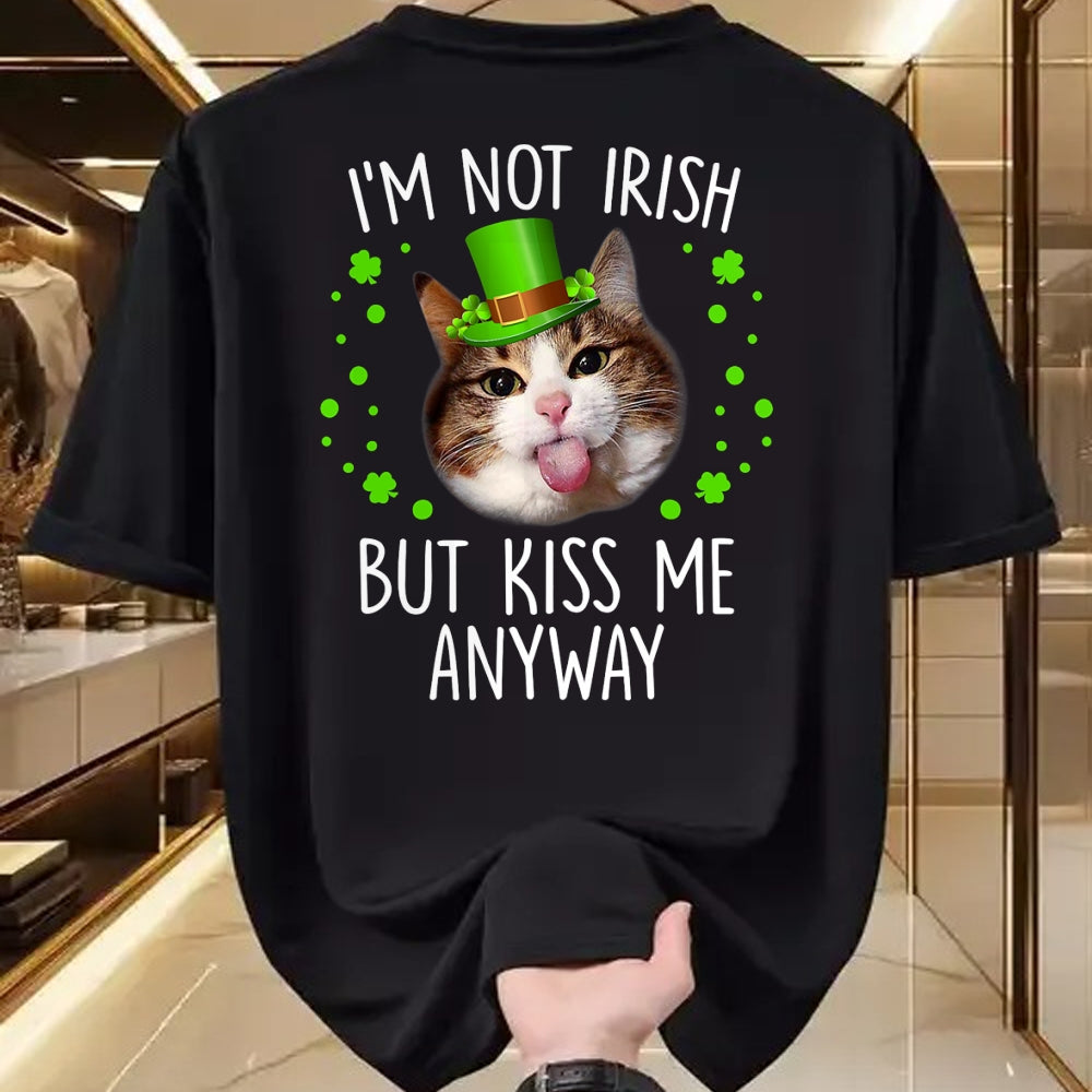 Patrick Day Shirts for Family, Funny Patrick Day shirts, st patrick's day Unisex T-Shirt/Hoodie/Sweatshirt HLT00 - I_m Not Irish But Kiss Me Anyway St. Patrick Day Gifts T-Shirt
