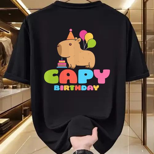 Cute Capybara Shirt, Funny Capybara Unisex T-Shirt/Hoodie/Sweatshirt HLT00 - Capy Birthday Capybara Lover Funny Rodent Animal Bday Party T-Shirt