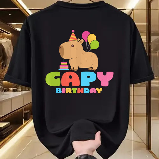 Cute Capybara Shirt, Funny Capybara Unisex T-Shirt/Hoodie/Sweatshirt HLT00 - Capy Birthday Capybara Lover Funny Rodent Animal Bday Party T-Shirt