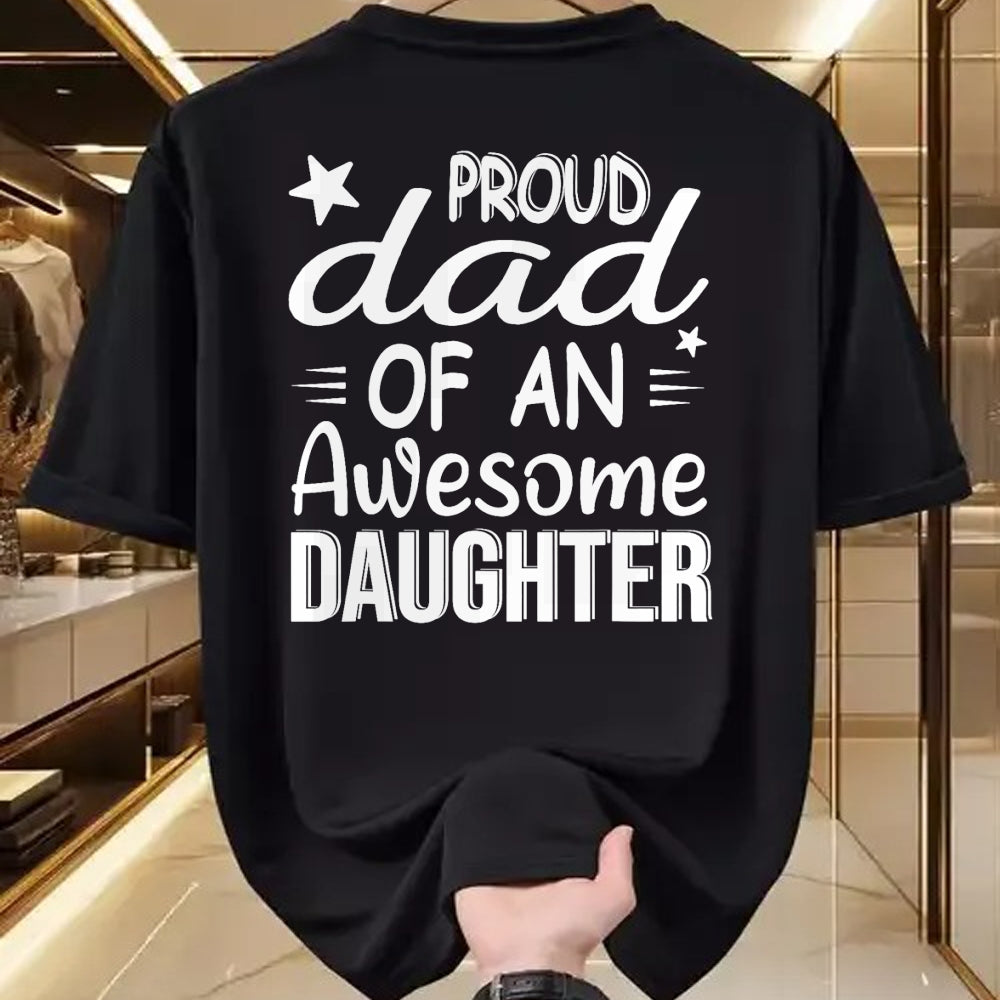 Gift for Dad Shirt, Funny Dad Unisex T-Shirt/Hoodie/Sweatshirt HLT00 – Men Proud Dad Of A Girl An Awesome Daughter Father_s Day T-Shirt