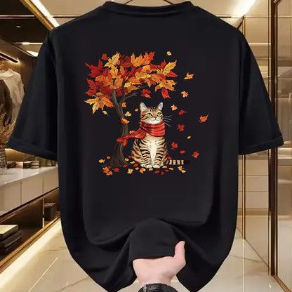 Best Thanksgiving Family Shirt , Funny Thanksgiving UnisexT-Shirt/Hoodie/Sweatshirt HLT00 - Cat Leaf Fall Tree Hello Autumn Thanksgiving It's Fall Y'all T-Shirt