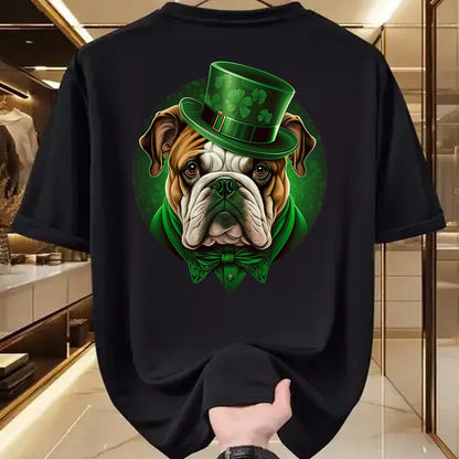 Patrick Day Shirts for Family, Funny Patrick Day shirts, st patrick's day Unisex T-Shirt/Hoodie/Sweatshirt HLT00 - Funny Bulldog Dog St Patricks day irish Saint patrick Day T-Shirt (1)