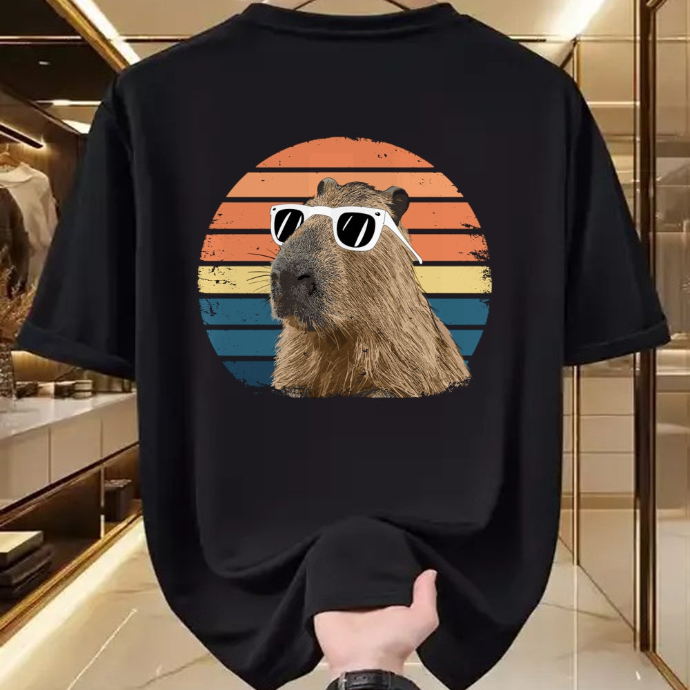 Cute Capybara Shirt, Funny Capybara Unisex T-Shirt/Hoodie/Sweatshirt HLT00 - Funny Capybara Vintage Long Sleeve T-Shirt