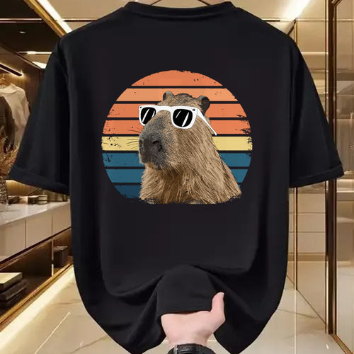 Cute Capybara Shirt, Funny Capybara Unisex T-Shirt/Hoodie/Sweatshirt HLT00 - Funny Capybara Vintage Long Sleeve T-Shirt