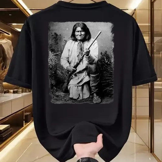 Native American T-Shirts, Vintage Native American Unisex T-Shirt/Hoodie/Sweatshirt HLT00 - Geronimo t Warrior Native American