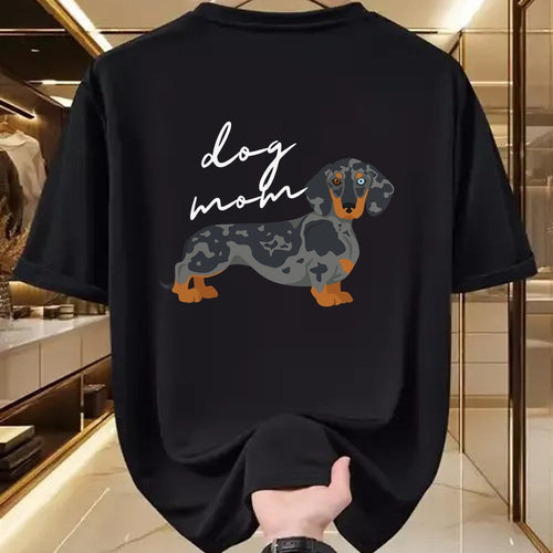 Dog Love Shirt, Dog Lover Gift T-Shirt/Hoodie/Sweatshirt HLT00 - Dapple Dachshund Dog Mom Woman Women T-Shirt