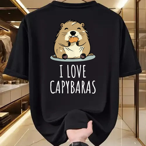 Cute Capybara Shirt, Funny Capybara Unisex T-Shirt/Hoodie/Sweatshirt HLT00 - I Love Capybaras Long Sleeve T-Shirt