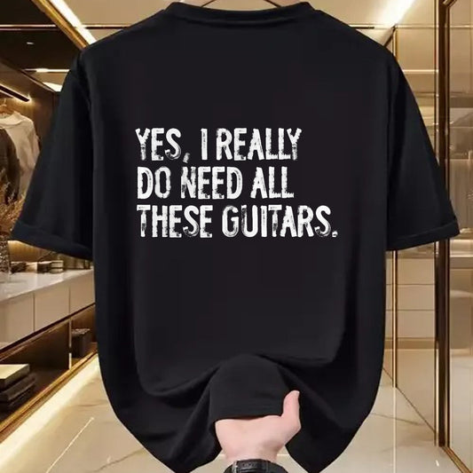 Guitar Lover Shirt, Funny Guitar UnisexT-Shirt/Hoodie/Sweatshirt HLT00 - Yes I Really Do Need All These Guitars Musician T-Shirt