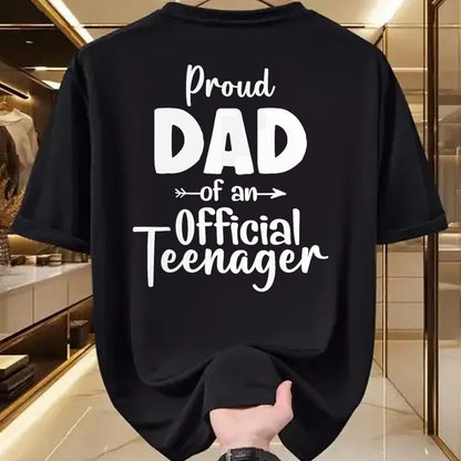 Gift for Dad Shirt, Funny Dad Unisex T-Shirt/Hoodie/Sweatshirt HLT00 – Proud Dad Of Official Teenager 13th Birthday 13 Years Old T-Shirt