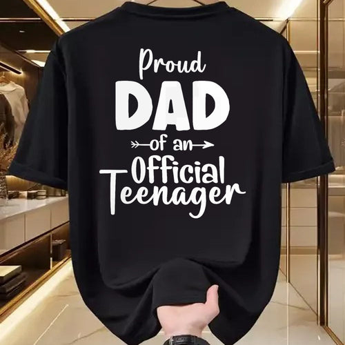 Gift for Dad Shirt, Funny Dad Unisex T-Shirt/Hoodie/Sweatshirt HLT00 – Proud Dad Of Official Teenager 13th Birthday 13 Years Old T-Shirt