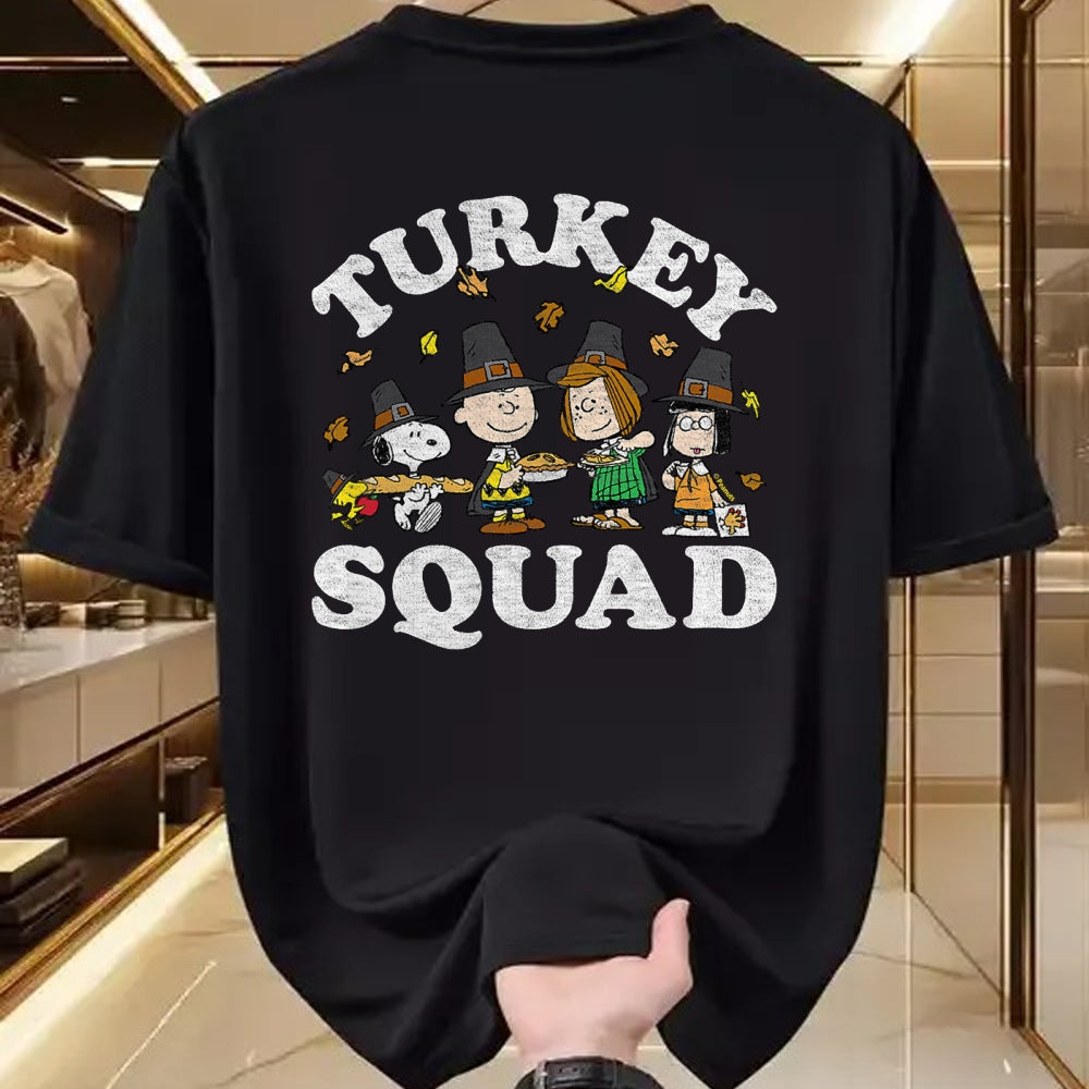 Best Thanksgiving Family Shirt , Funny Thanksgiving UnisexT-Shirt/Hoodie/Sweatshirt HLT00 - Turkey Squad T-Shirt