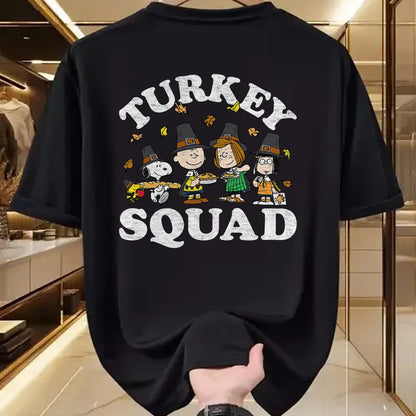 Best Thanksgiving Family Shirt , Funny Thanksgiving UnisexT-Shirt/Hoodie/Sweatshirt HLT00 - Turkey Squad T-Shirt