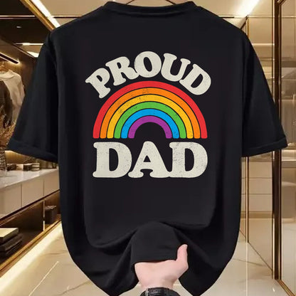 Gift for Dad Shirt, Funny Dad Unisex T-Shirt/Hoodie/Sweatshirt HLT00 – LGBTQ Proud Dad Gay Pride LGBT Ally Rainbow Father_s Day T-Shirt