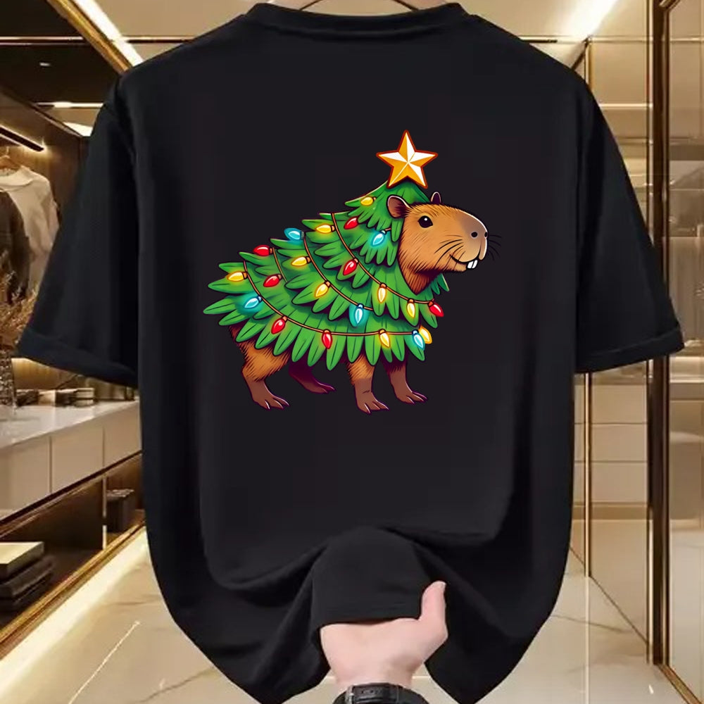 Cute Capybara Shirt, Funny Capybara UnisexT-Shirt/Hoodie/Sweatshirt HLT00 - Capybara Christmas Long Sleeve T-Shirt (2)