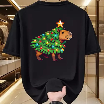 Cute Capybara Shirt, Funny Capybara UnisexT-Shirt/Hoodie/Sweatshirt HLT00 - Capybara Christmas Long Sleeve T-Shirt (2)