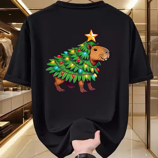 Cute Capybara Shirt, Funny Capybara UnisexT-Shirt/Hoodie/Sweatshirt HLT00 - Capybara Christmas Long Sleeve T-Shirt (2)