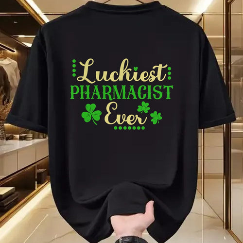 Patrick Day Shirts for Family, Funny Patrick Day shirts, st patrick's day Unisex T-Shirt/Hoodie/Sweatshirt HLT00 - Luckiest Pharmacist Ever Shamrock Irish St Patrick Day T-Shirt