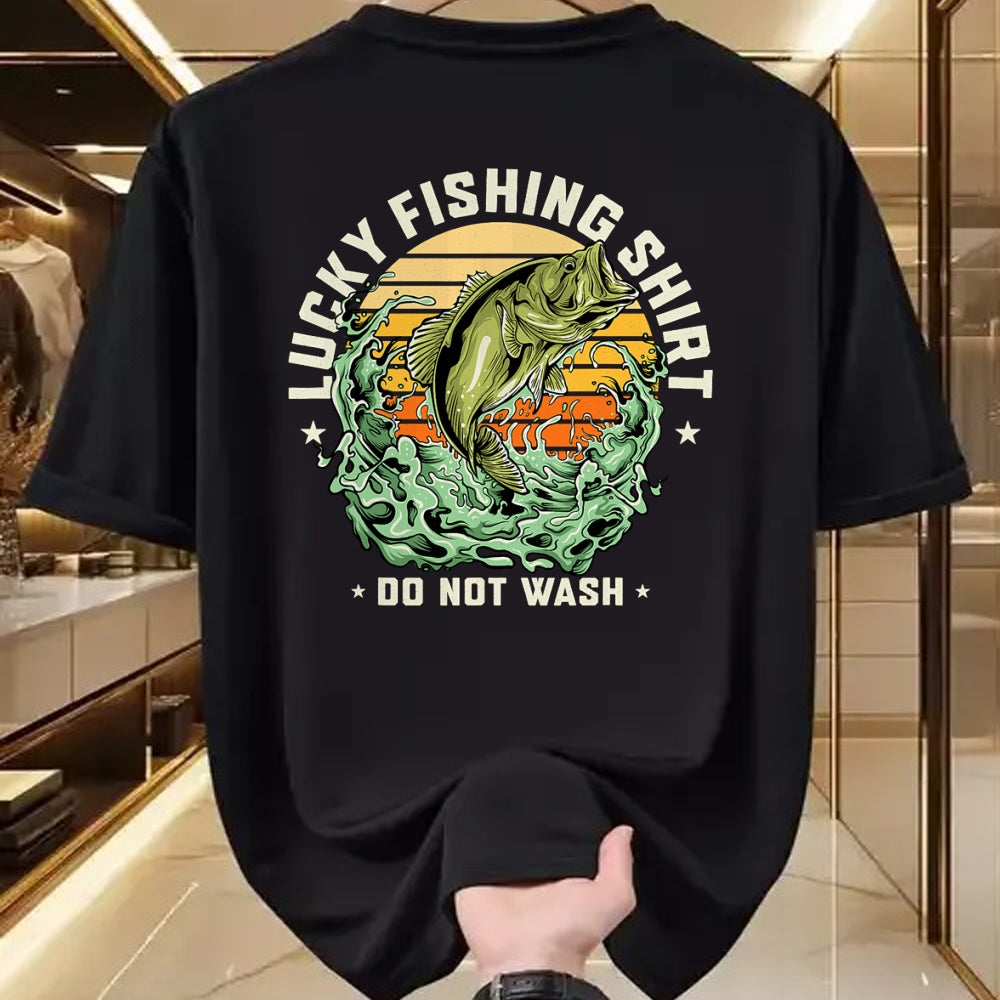 Gift for Dad Shirt, Funny Dad Unisex T-Shirt/Hoodie/Sweatshirt HLT00 – Lucky Fishing Shirt Do Not Wash Vintage Fishing Lover Gag T-Shirt
