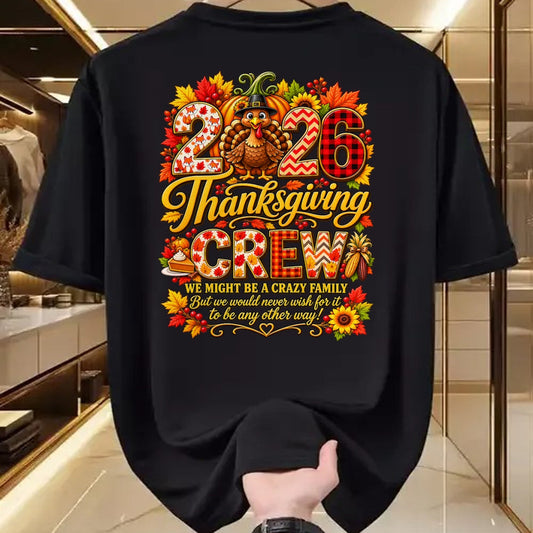 Best Thanksgiving Family Shirt , Funny Thanksgiving UnisexT-Shirt/Hoodie/Sweatshirt HLT00 - Family Thanksgiving 2026 Thanksgiving Crew Turkey Matching T-Shirt (5)