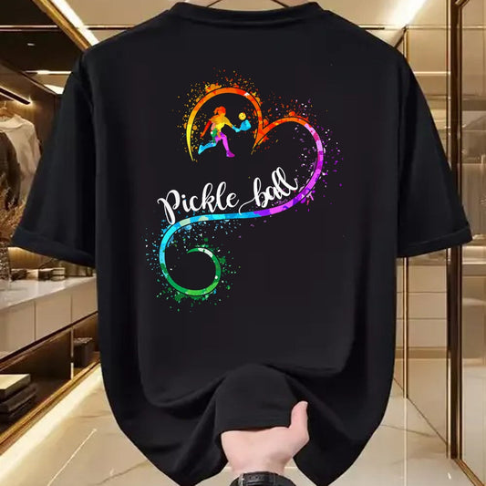 Funny Pickleball Shirt, Pickleball Lover Unisex T-Shirt/Hoodie/Sweatshirt HLT00 - I Love Pickleball Watercolors Funny Pickleball Girl Player T-Shirt