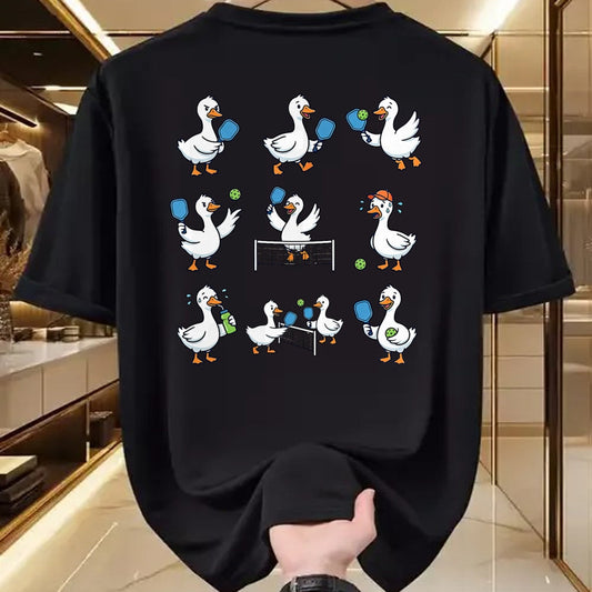Funny Pickleball Shirt, Pickleball Lover Unisex T-Shirt/Hoodie/Sweatshirt HLT00 - Goose Playing Pickleball Player Paddle Ball Pickleball Lover T-Shirt