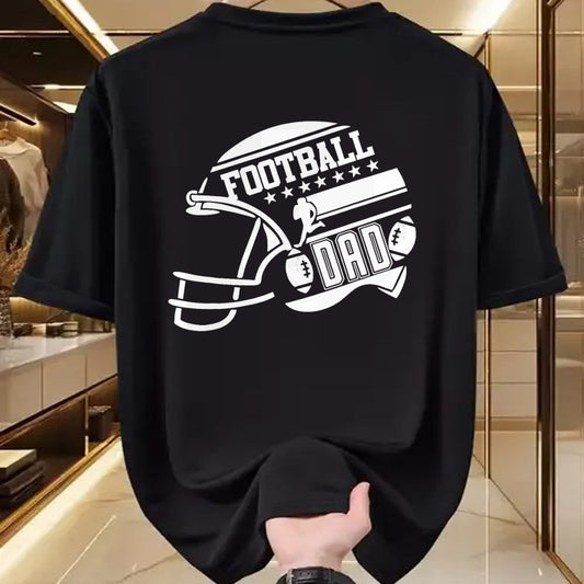 Gift for Dad Shirt, Funny Dad Unisex T-Shirt/Hoodie/Sweatshirt HLT00 – Football Dad Helmet For Men Proud Fathers Day College Season T-Shirt