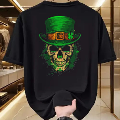 Patrick Day Shirts for Family, Funny Patrick Day shirts, st patrick's day Unisex T-Shirt/Hoodie/Sweatshirt HLT00 - Skull St Patrick Day of the Dead Lucky Shamrock T-Shirt