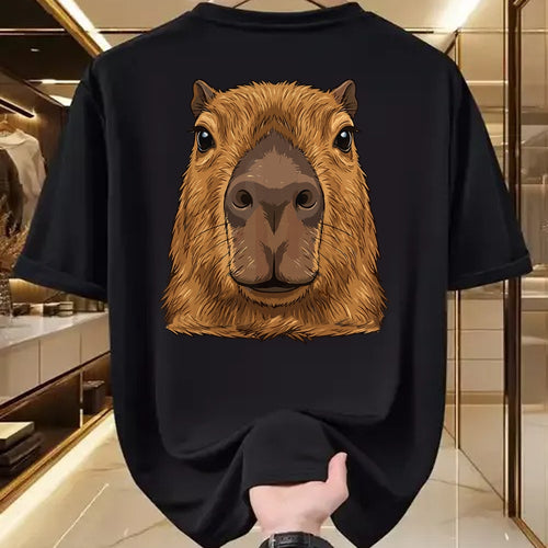 Cute Capybara Shirt, Funny Capybara Unisex T-Shirt/Hoodie/Sweatshirt HLT00 - Capybara Face Cute Animal Capybaras Lover T-Shirt