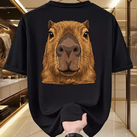 Cute Capybara Shirt, Funny Capybara Unisex T-Shirt/Hoodie/Sweatshirt HLT00 - Capybara Face Cute Animal Capybaras Lover T-Shirt