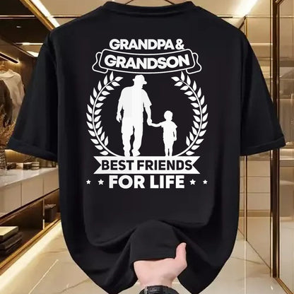 Best Grandpa Shirt, Proud Grandpa Unisex T-Shirt/Hoodie/Sweatshirt HLT00 - Grandpa and Grandson Matching Grandfather and Grandson T-Shirt