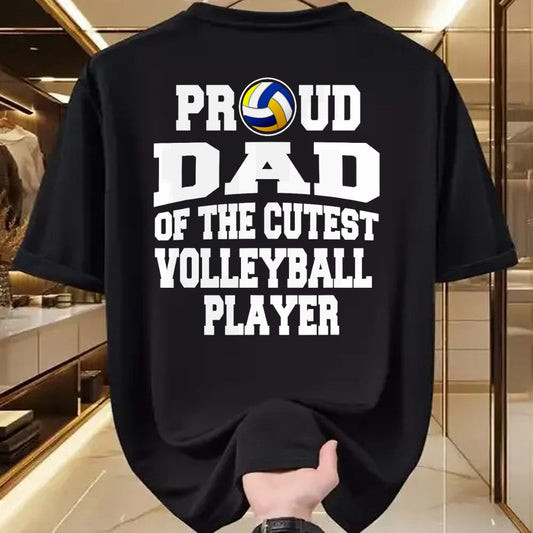 Gift for Dad Shirt, Funny Dad Unisex T-Shirt/Hoodie/Sweatshirt HLT00 – FAMILY 365 Father_s Day Proud Dad of A Volleyball Player T-Shirt