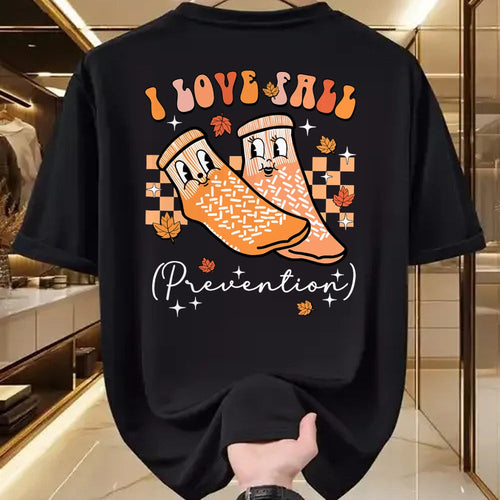 Funny Nurse Shirt, Nurse Unisex T-Shirt/Hoodie/Sweatshirt HLT00 - Groovy Retro I Love Fall Prevention Fall Physical Therapy T-Shirt