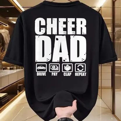 Gift for Dad Shirt, Funny Dad Unisex T-Shirt/Hoodie/Sweatshirt HLT00 – Funny Cheer Dad Proud Cheerleader Father Humor Fathers Day T-Shirt