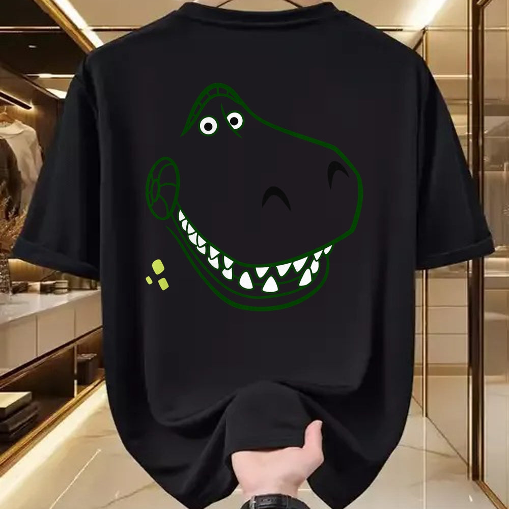 Best Dinosaur Lover Shirt, Funny Dinosaur UnisexT-Shirt/Hoodie/Sweatshirt HLT00 - E.T. Rex Funny Dinosaur Shirt T-Rex on Bike Over The Moon T-Shirt